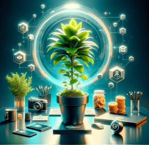 A potted plant